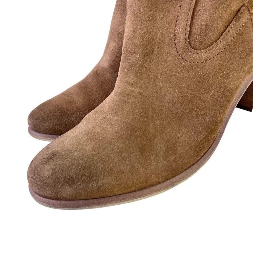 BP Womens Brice Brown Suede Leather Pull On Ankle Boots Booties Shoes sz 9 - Picture 4 of 16